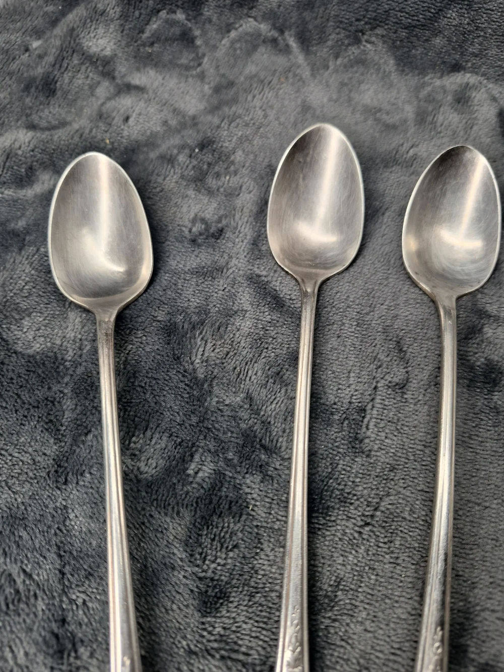 Wallace XXX Sweetheart II Hollywood Silver Plate Flatware Set 6 Ice Tea Spoons